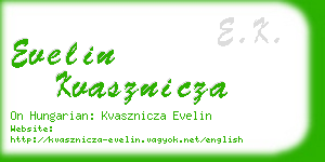 evelin kvasznicza business card